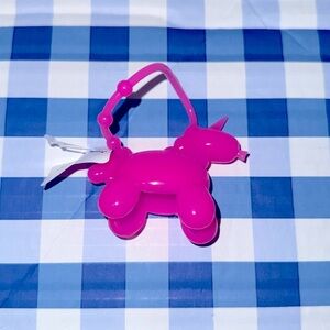 Pink balloon unicorn hand sanitizer holder